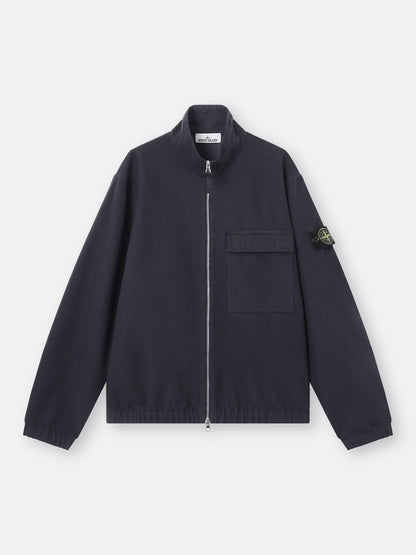 Stone Island Comfort-Fit Zip-Up Overshirt with Elasticated Cuffs 1200033