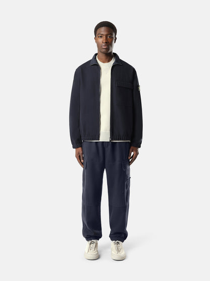 Stone Island Comfort-Fit Zip-Up Overshirt with Elasticated Cuffs 1200033