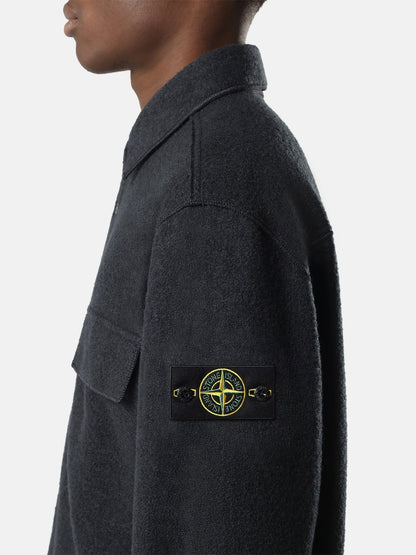 Stone Island Comfort-Fit Snap-Front Overshirt with Chest Pocket 1200034