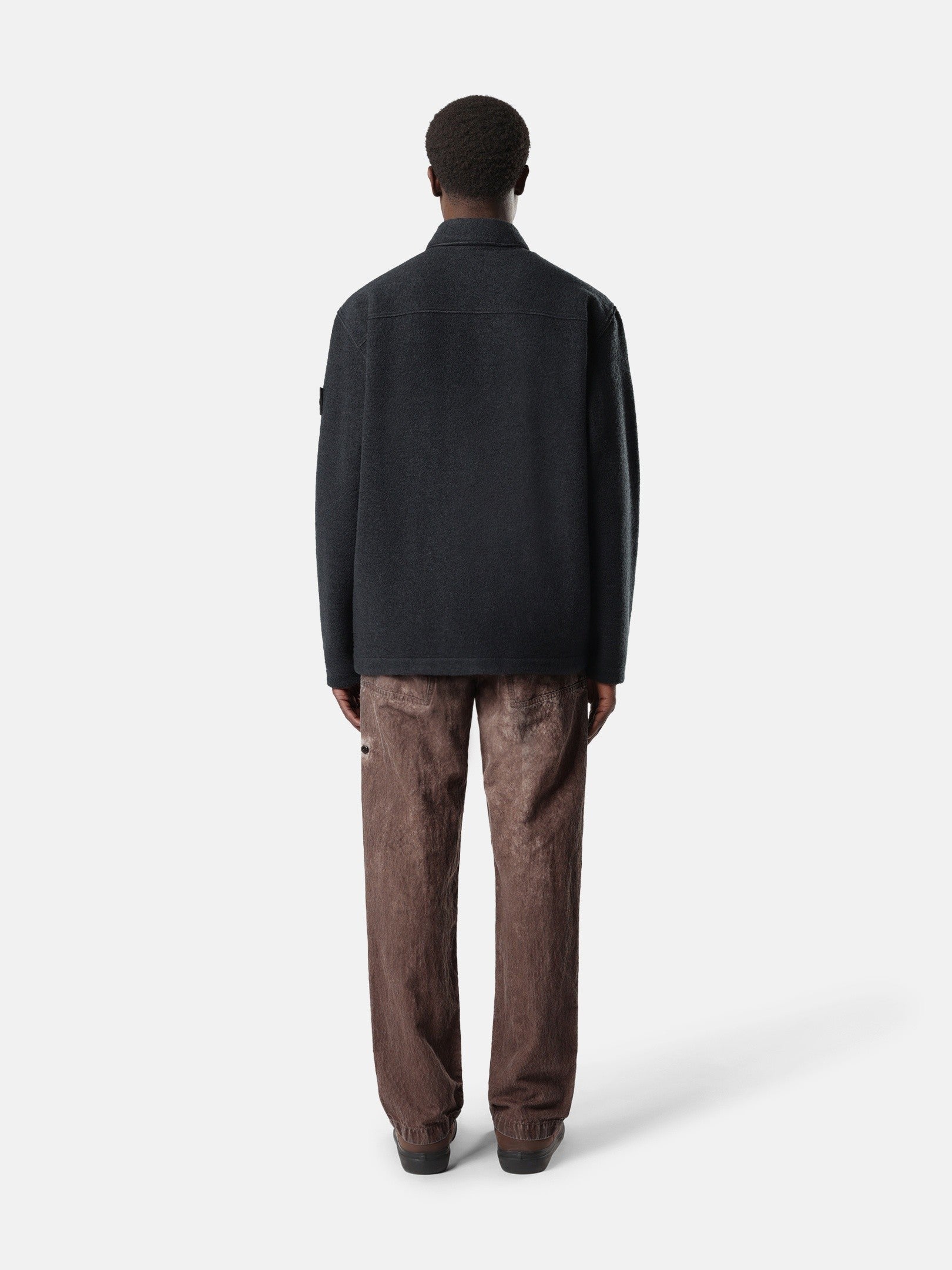 Stone Island Comfort-Fit Snap-Front Overshirt with Chest Pocket 1200034