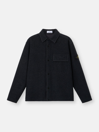 Stone Island Comfort-Fit Snap-Front Overshirt with Chest Pocket 1200034