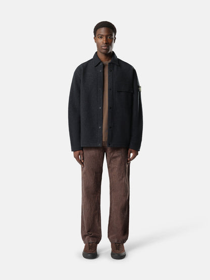 Stone Island Comfort-Fit Snap-Front Overshirt with Chest Pocket 1200034