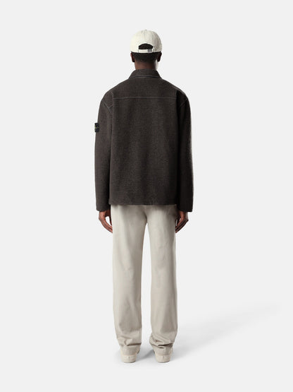Stone Island Comfort-Fit Snap-Front Overshirt with Chest Pocket 1200034