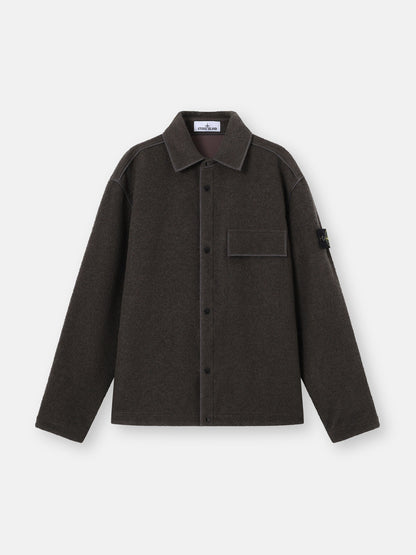 Stone Island Comfort-Fit Snap-Front Overshirt with Chest Pocket 1200034