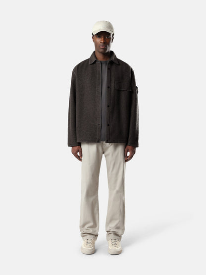 Stone Island Comfort-Fit Snap-Front Overshirt with Chest Pocket 1200034