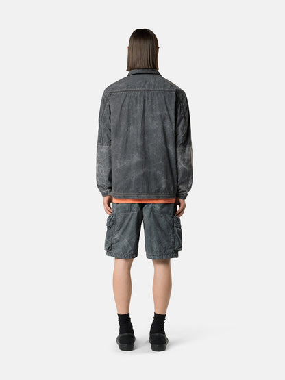 Stone Island Comfort-Fit Zip-Up Overshirt with Packable Hood 1200036