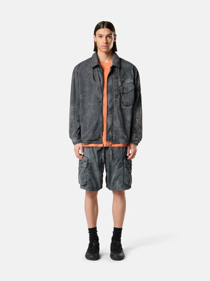 Stone Island Comfort-Fit Zip-Up Overshirt with Packable Hood 1200036
