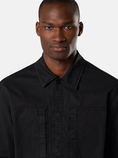 Stone Island Comfort-Fit Short-Sleeve Shirt with Chest Pockets 1200037