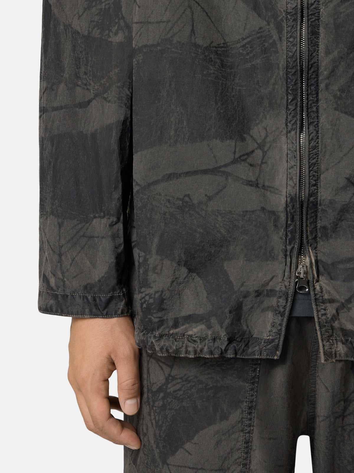 Stone Island Comfort-Fit Hooded Zip-Up Overshirt With Wind Resistance 1200038