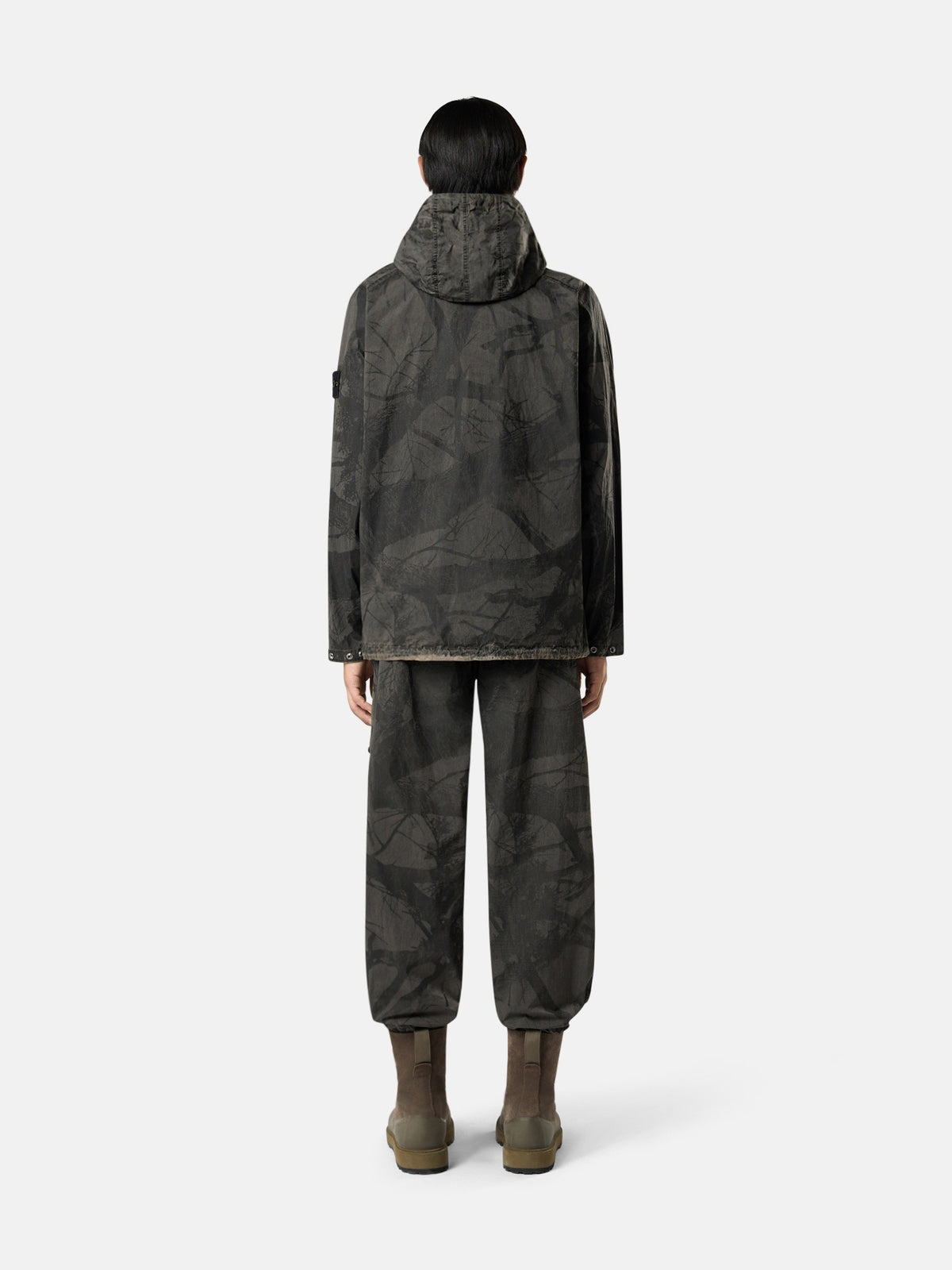 Stone Island Comfort-Fit Hooded Zip-Up Overshirt With Wind Resistance 1200038