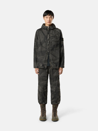 Stone Island Comfort-Fit Hooded Zip-Up Overshirt With Wind Resistance 1200038