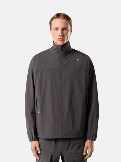 Stone Island Loose-Fit Zip-Up Overshirt with Drawcord Hem 1200040