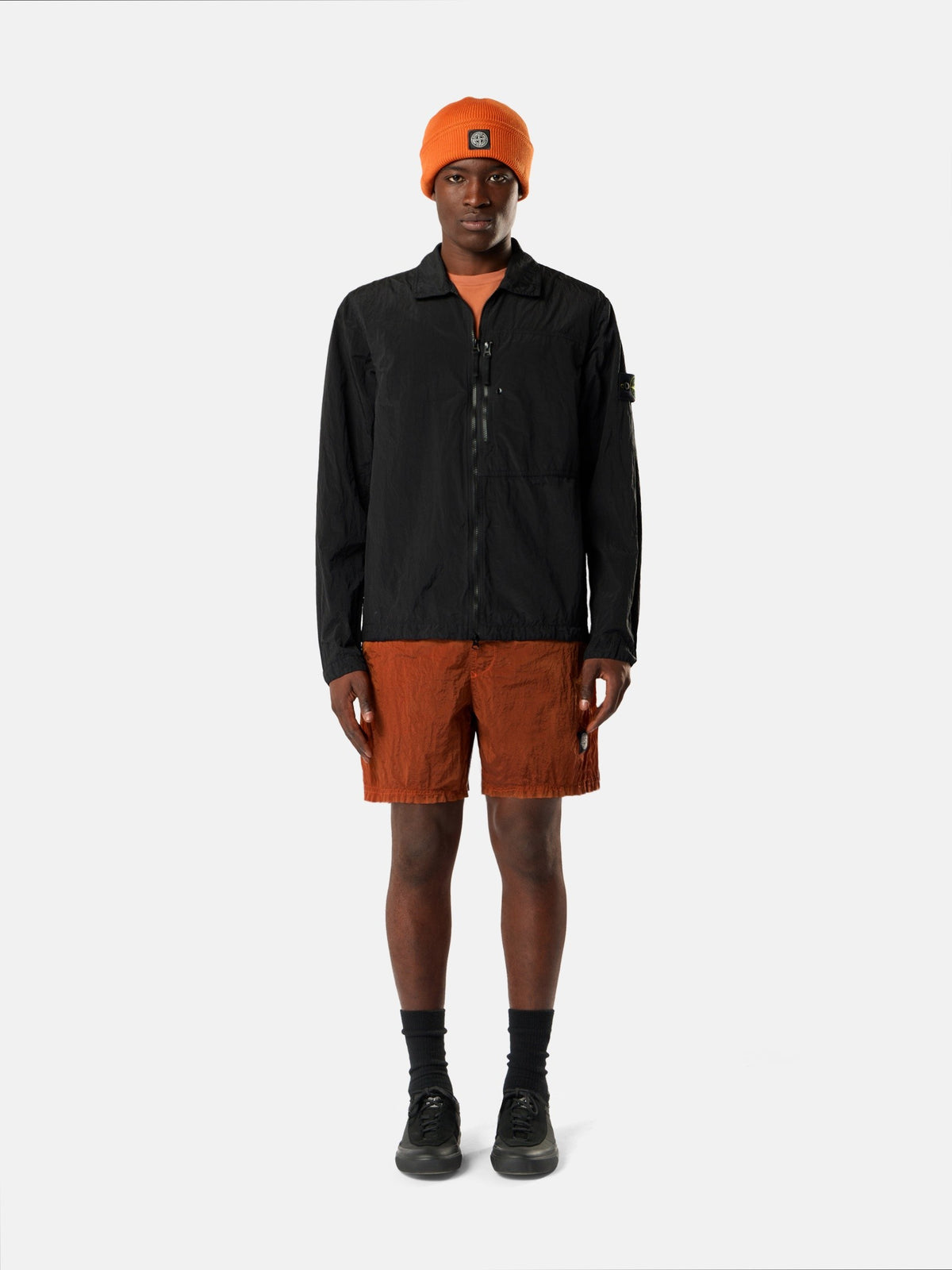 Stone Island Regular-Fit Zip-Up Overshirt with Chest Pocket 1200041