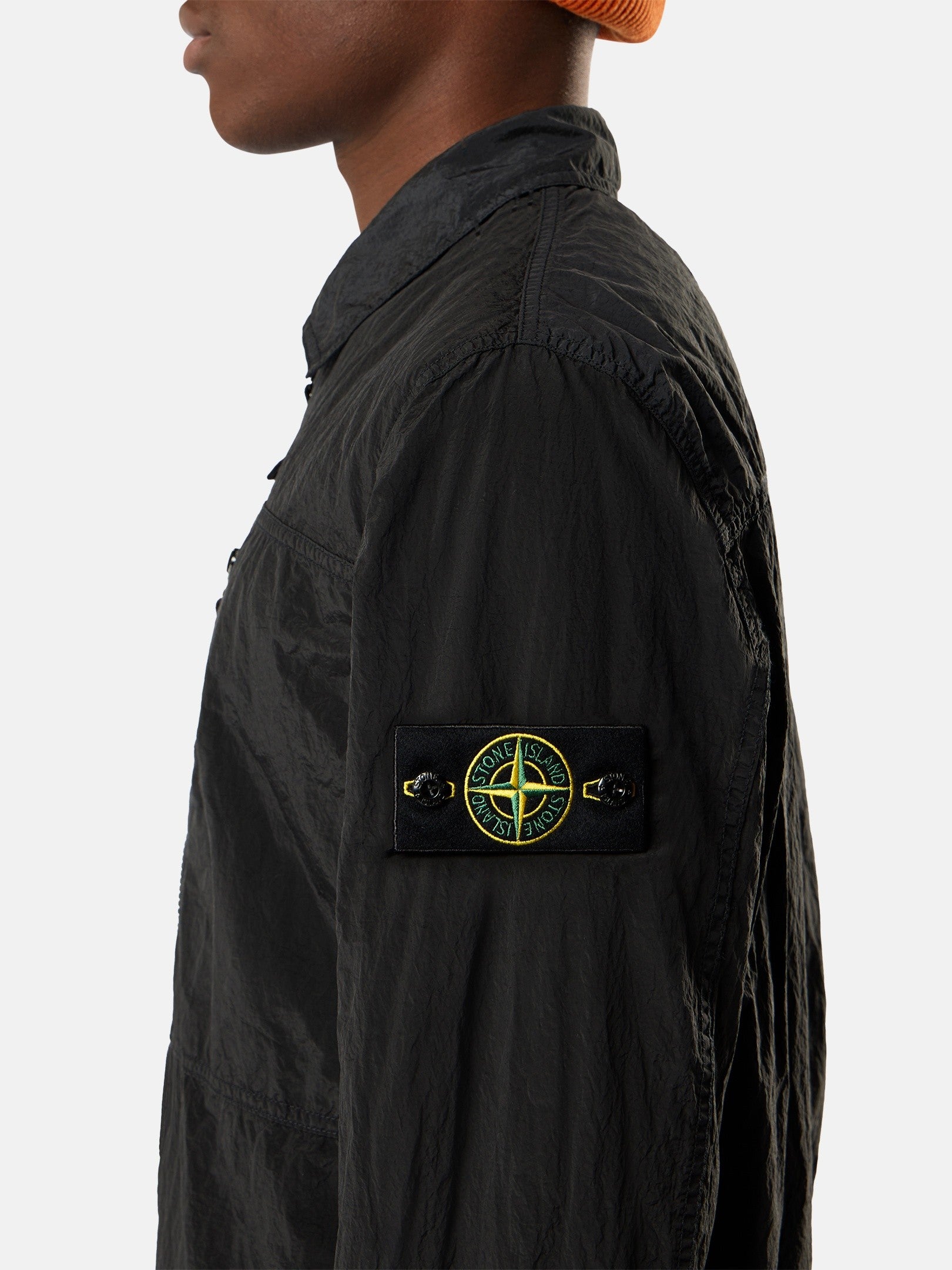 Stone Island Regular-Fit Zip-Up Overshirt with Chest Pocket 1200041