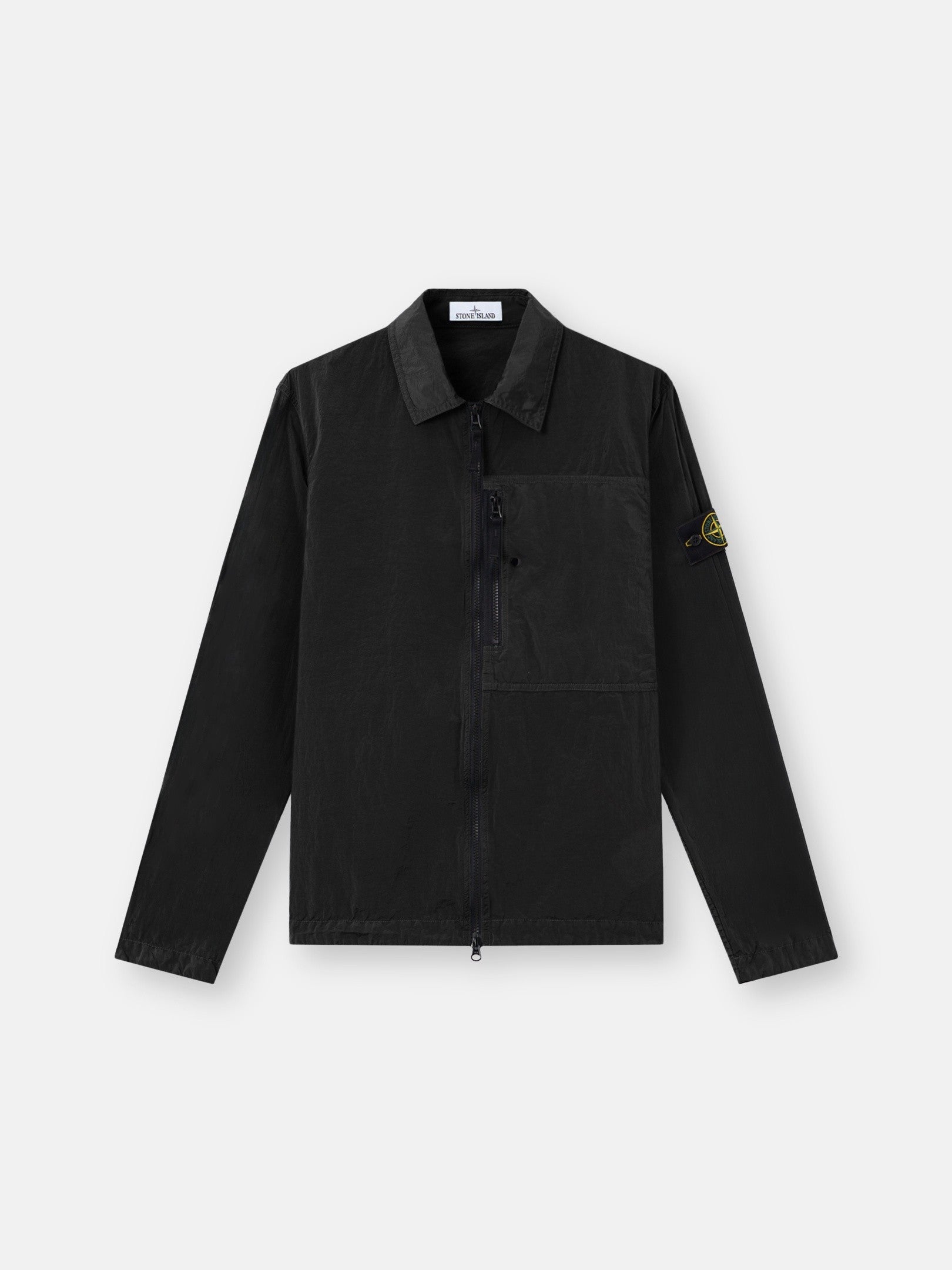 Stone Island Regular-Fit Zip-Up Overshirt with Chest Pocket 1200041