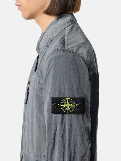 Stone Island Regular-Fit Zip-Up Overshirt with Chest Pocket 1200041