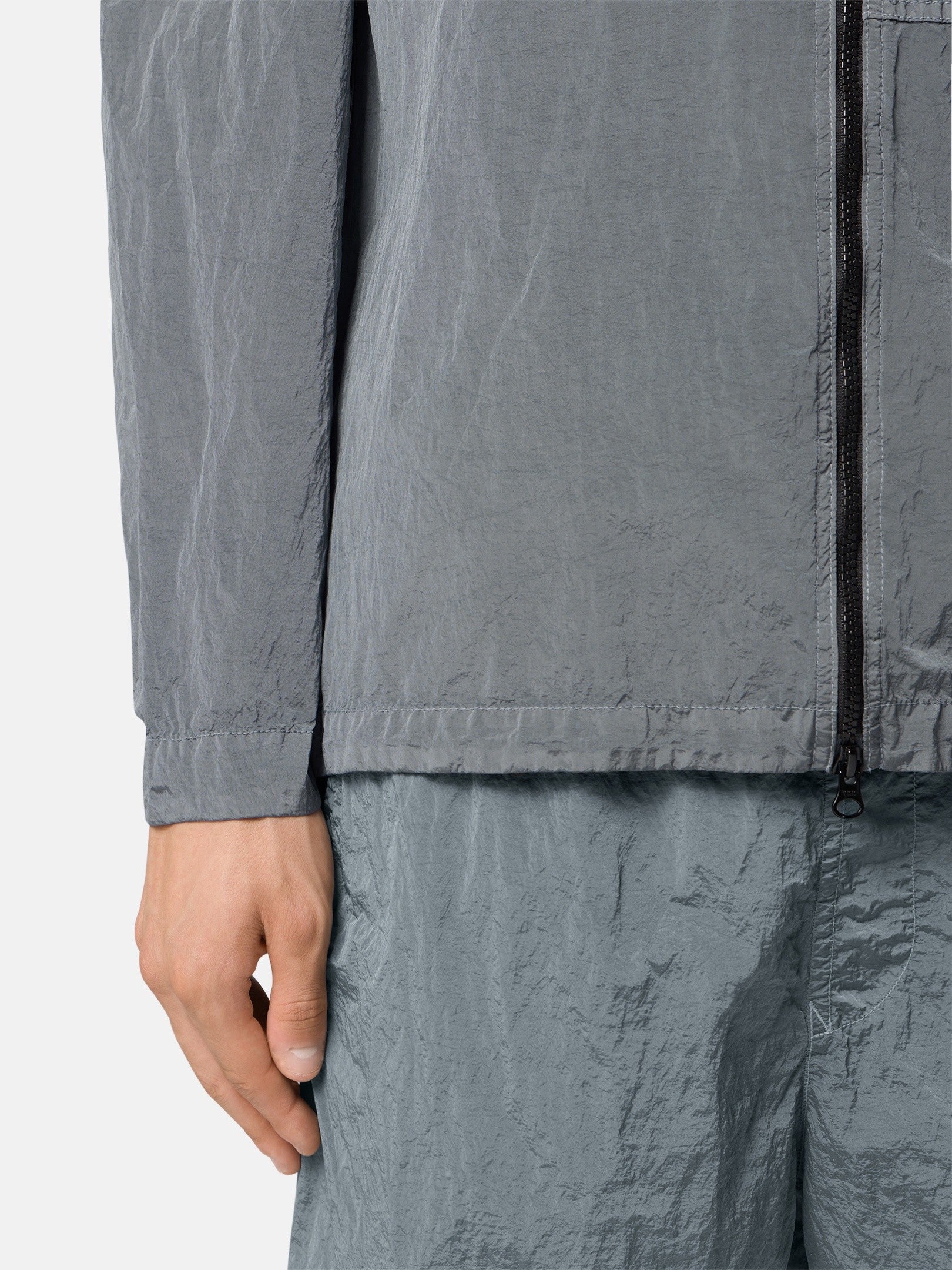 Stone Island Regular-Fit Zip-Up Overshirt with Chest Pocket 1200041