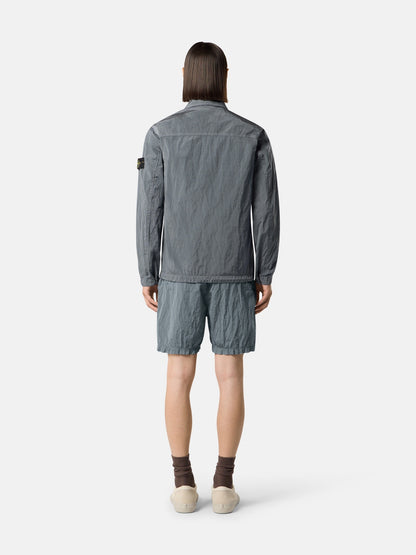 Stone Island Regular-Fit Zip-Up Overshirt with Chest Pocket 1200041