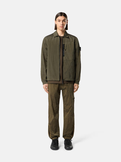 Stone Island Regular-Fit Zip-Up Overshirt with Chest Pocket 1200041