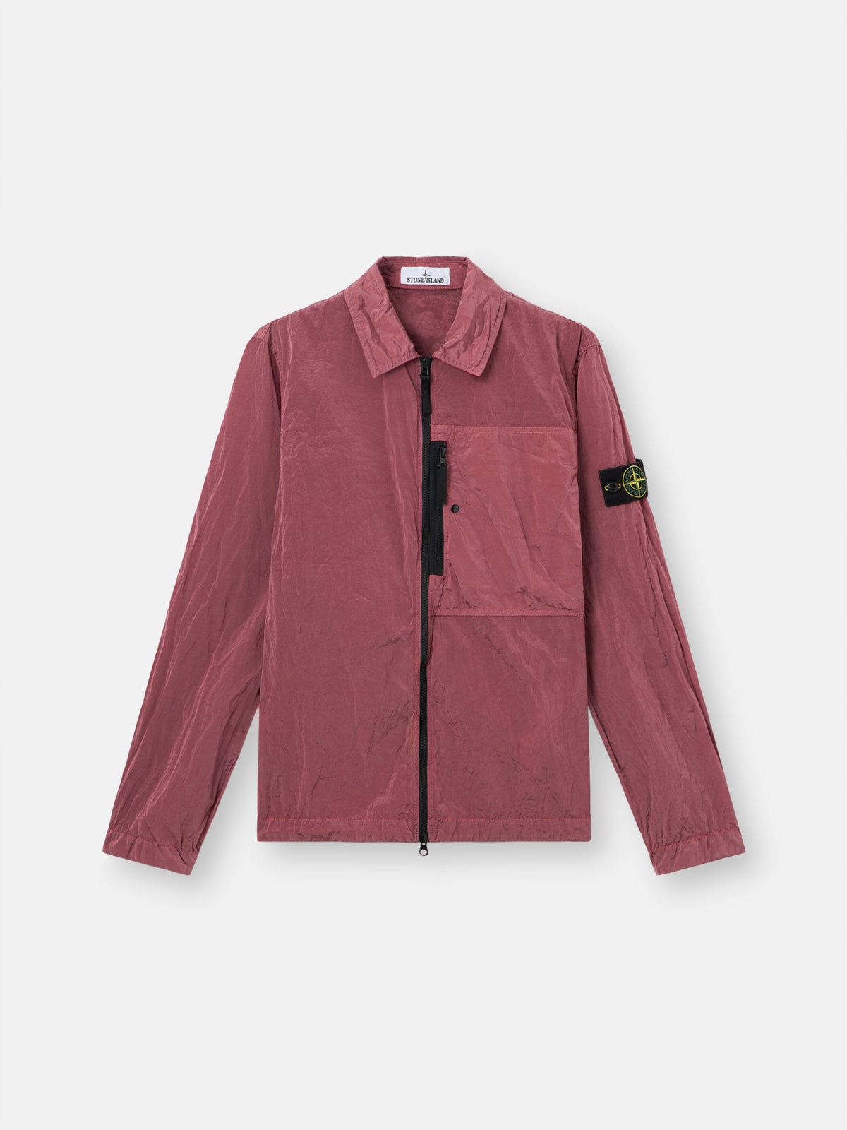Stone Island Regular-Fit Zip-Up Overshirt with Chest Pocket 1200041