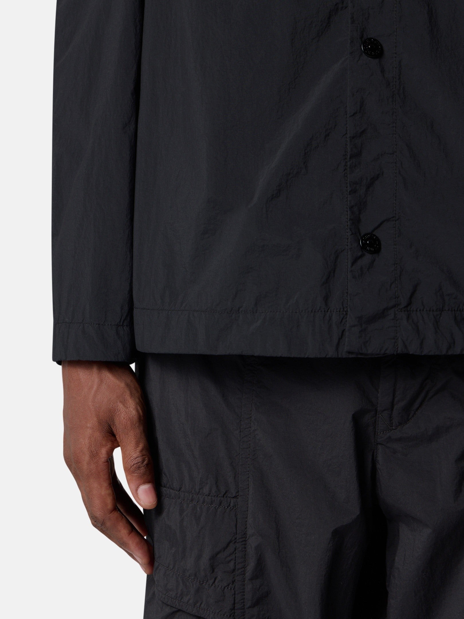 Stone Island Comfort-Fit Snap-Front Overshirt with Chest Pockets 1200044