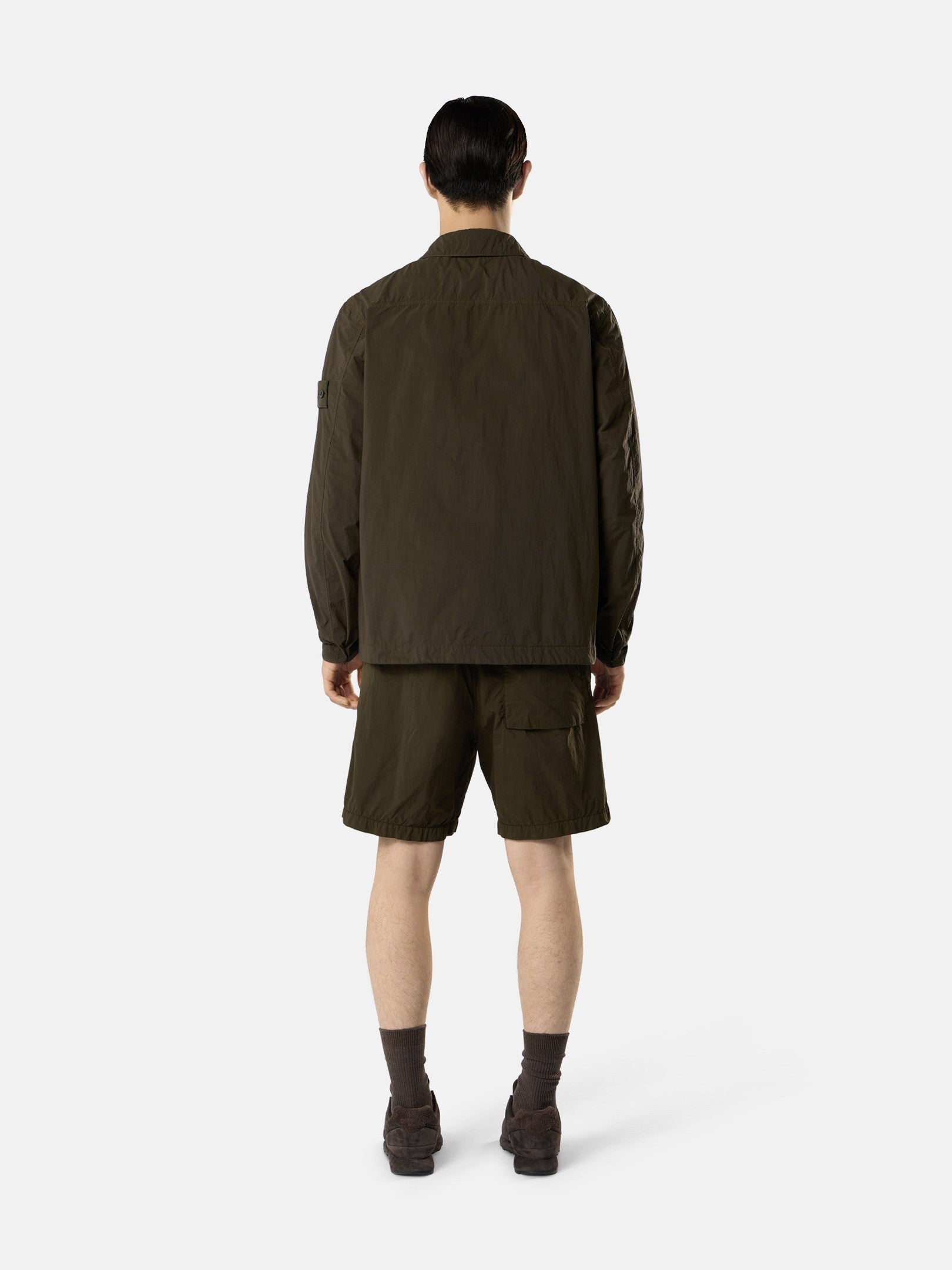 Stone Island Comfort-Fit Snap-Front Overshirt with Chest Pockets 1200044
