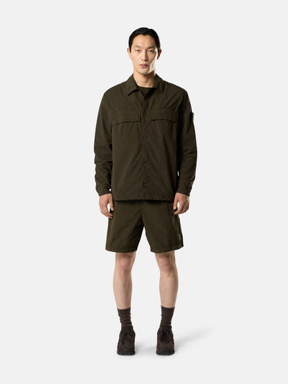 Stone Island Comfort-Fit Snap-Front Overshirt with Chest Pockets 1200044