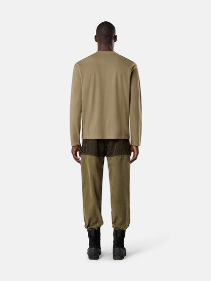 Stone Island Regular-Fit Long-Sleeve T-Shirt with Tonal Compass Logo Patch 2100007