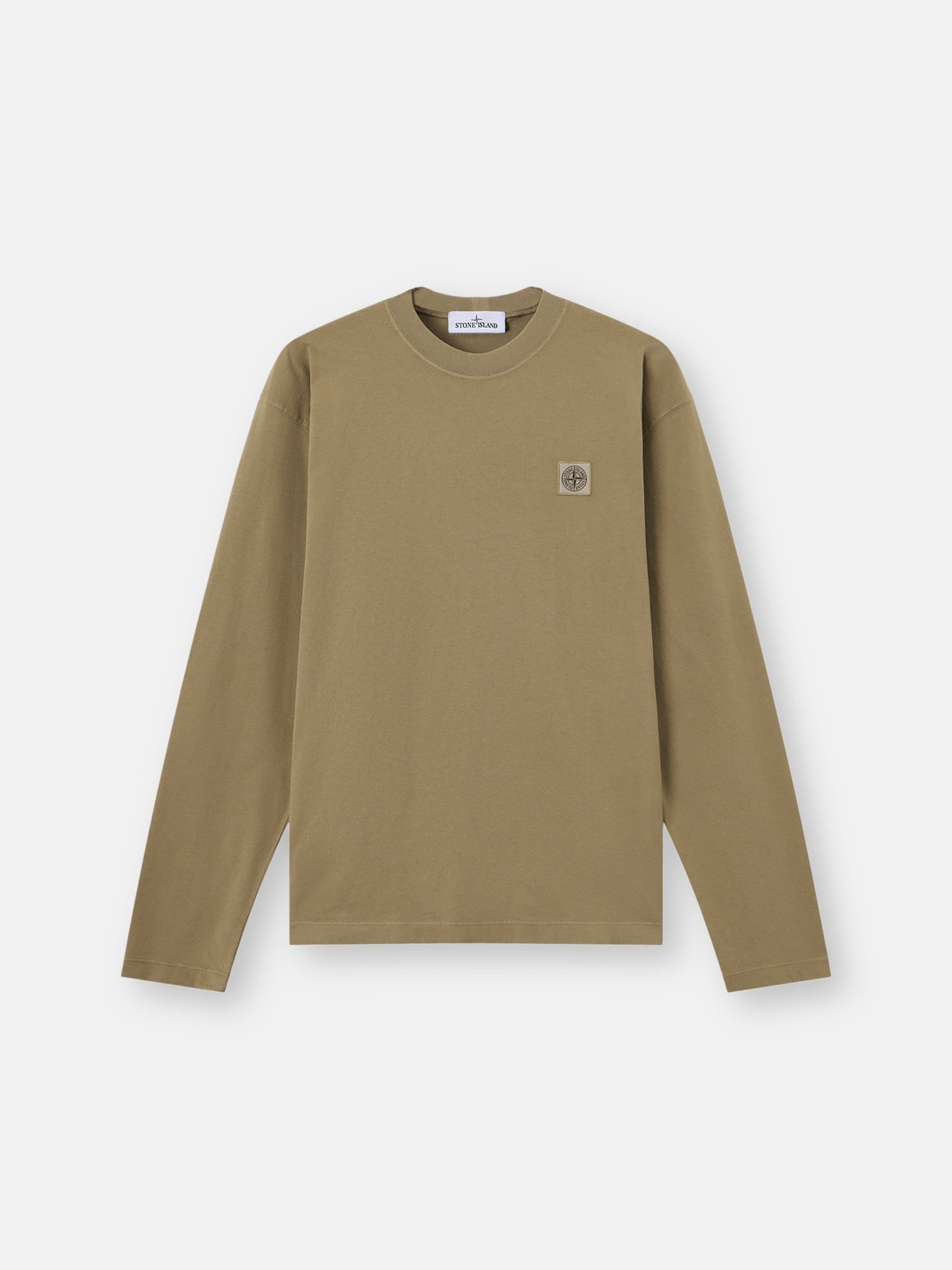 Stone Island Regular-Fit Long-Sleeve T-Shirt with Tonal Compass Logo Patch 2100007