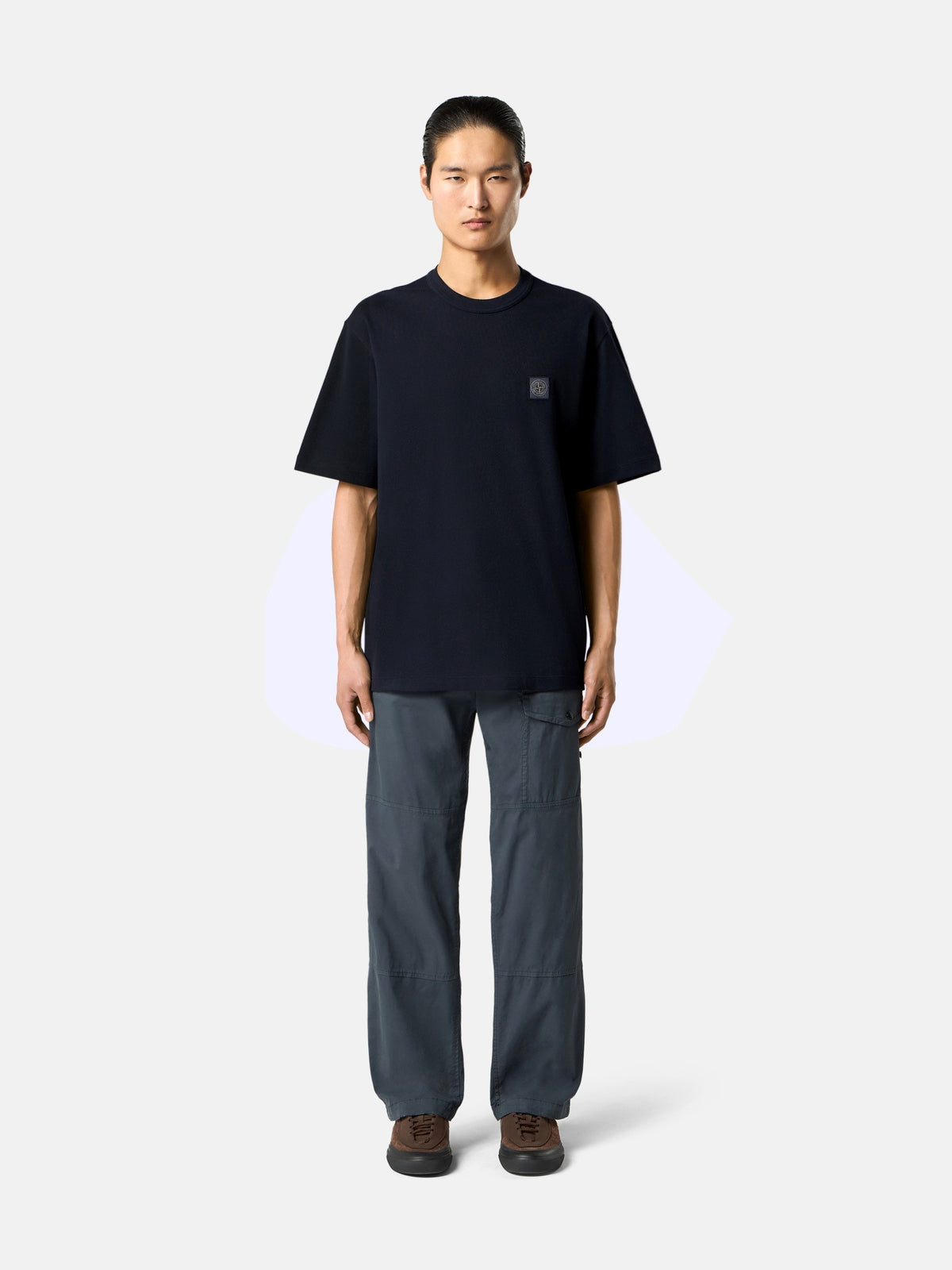 Stone Island Regular-Fit T-Shirt with Compass Logo Patch 2100015