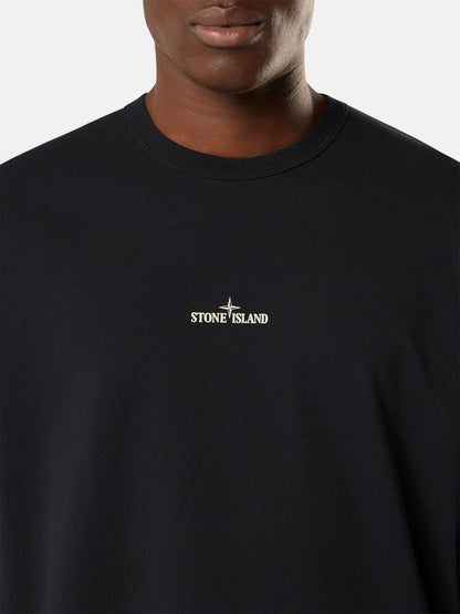 Stone Island Regular-Fit Long-Sleeve T-Shirt with ‘blurred Compass’ Print 2100029