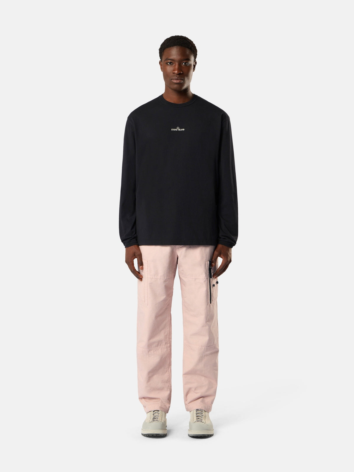 Stone Island Regular-Fit Long-Sleeve T-Shirt with ‘blurred Compass’ Print 2100029