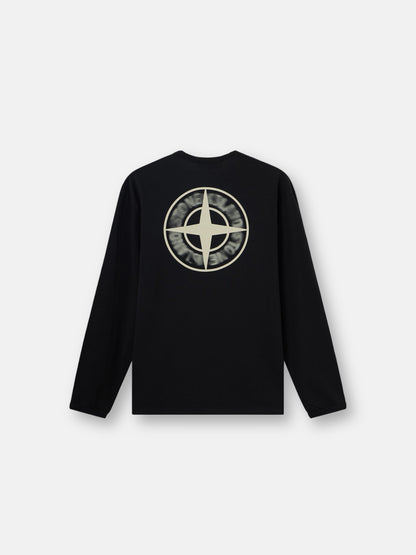 Stone Island Regular-Fit Long-Sleeve T-Shirt with ‘blurred Compass’ Print 2100029