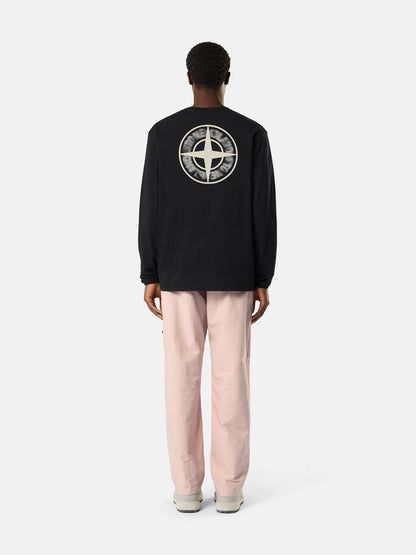 Stone Island Regular-Fit Long-Sleeve T-Shirt with ‘blurred Compass’ Print 2100029