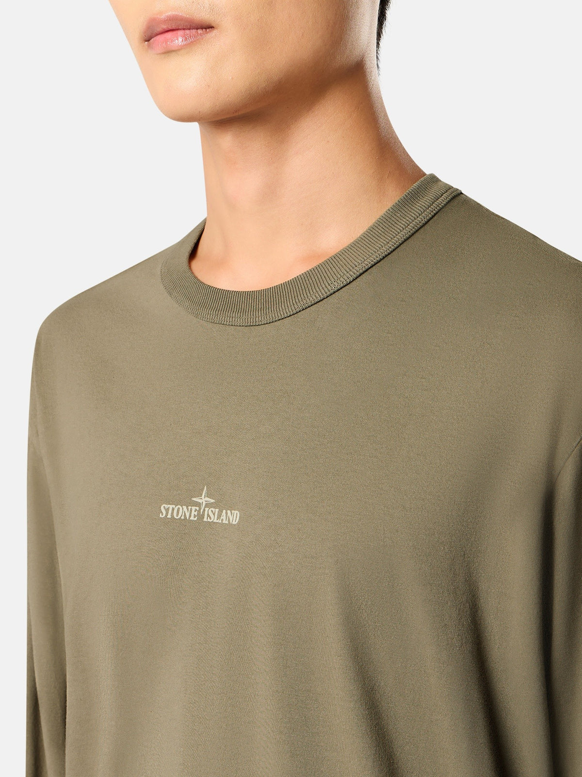 Stone Island Regular-Fit Long-Sleeve T-Shirt with ‘blurred Compass’ Print 2100029