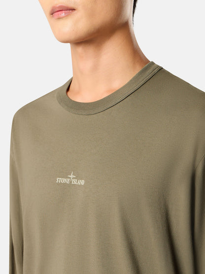 Stone Island Regular-Fit Long-Sleeve T-Shirt with ‘blurred Compass’ Print 2100029