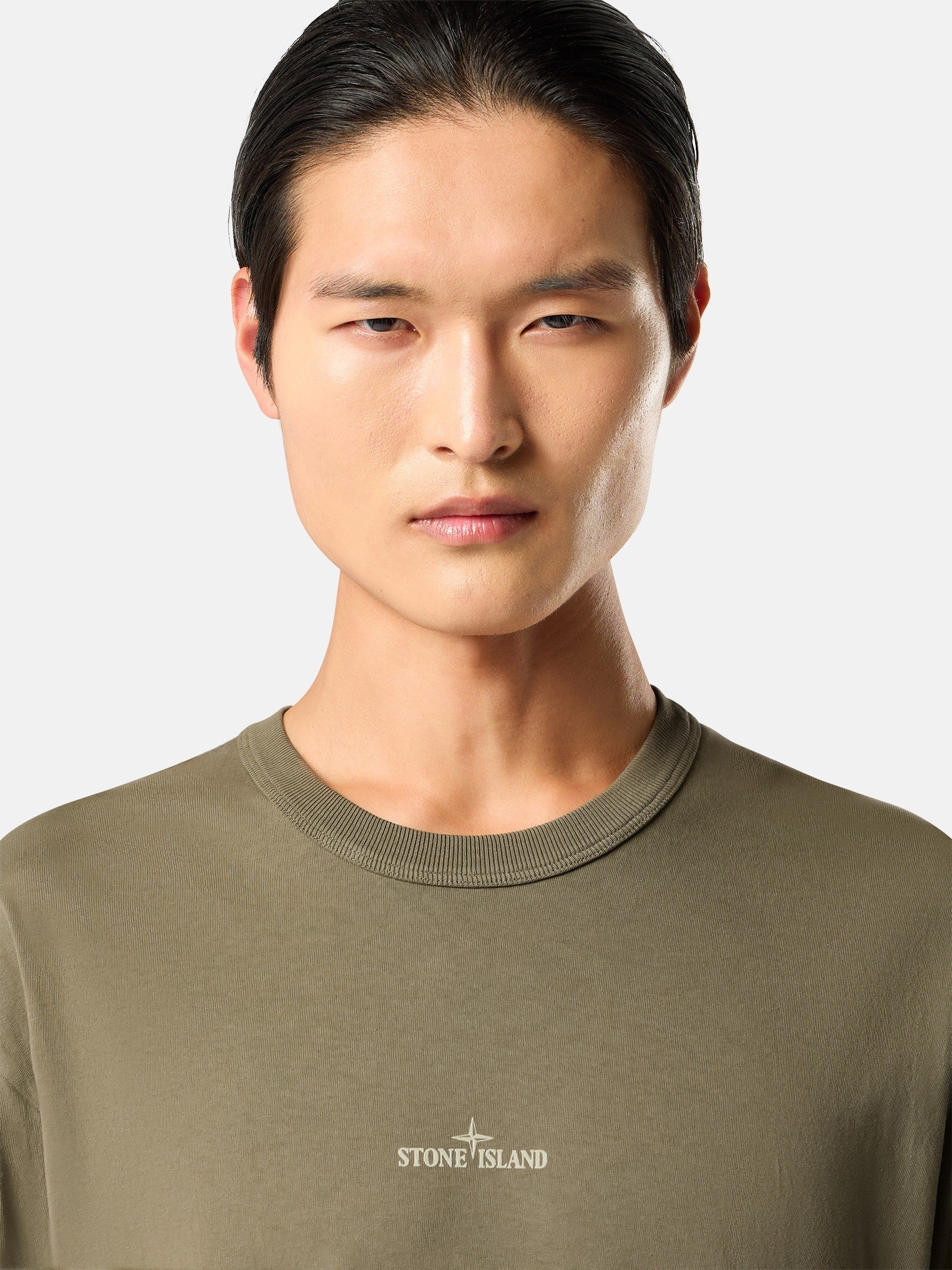 Stone Island Regular-Fit Long-Sleeve T-Shirt with ‘blurred Compass’ Print 2100029
