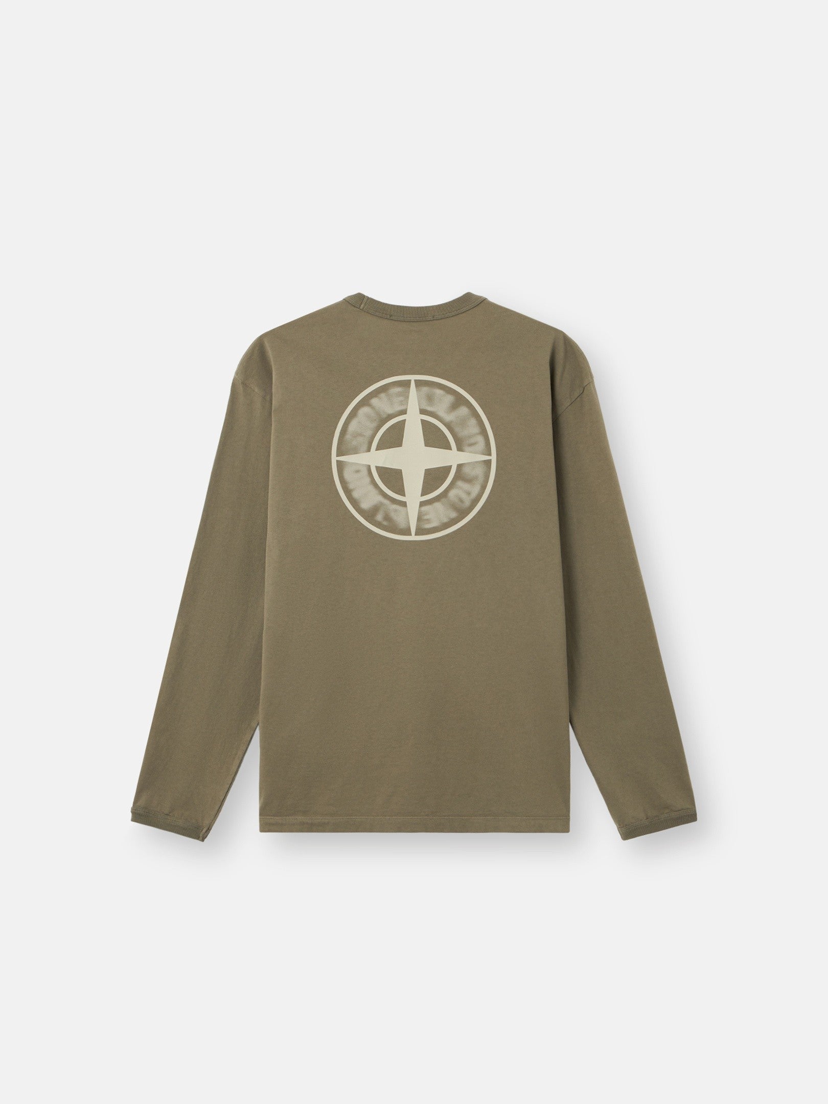 Stone Island Regular-Fit Long-Sleeve T-Shirt with ‘blurred Compass’ Print 2100029