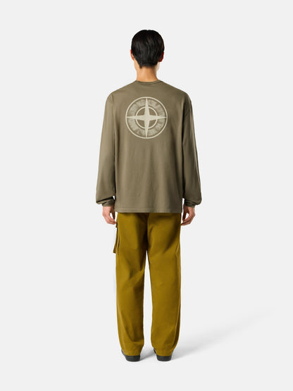 Stone Island Regular-Fit Long-Sleeve T-Shirt with ‘blurred Compass’ Print 2100029