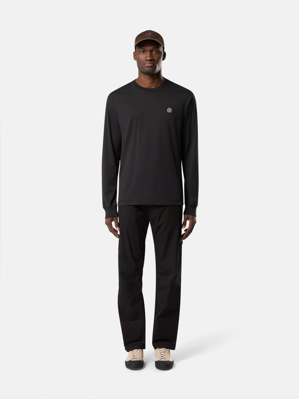 Stone Island Slim-Fit Long-Sleeve T-Shirt with Compass Patch 2100031