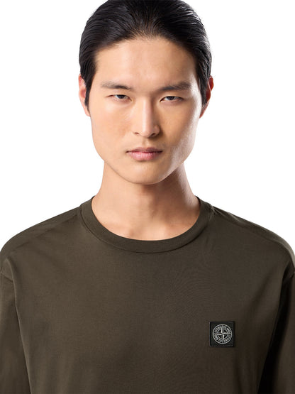 Stone Island Slim-Fit Long-Sleeve T-Shirt with Compass Patch 2100031