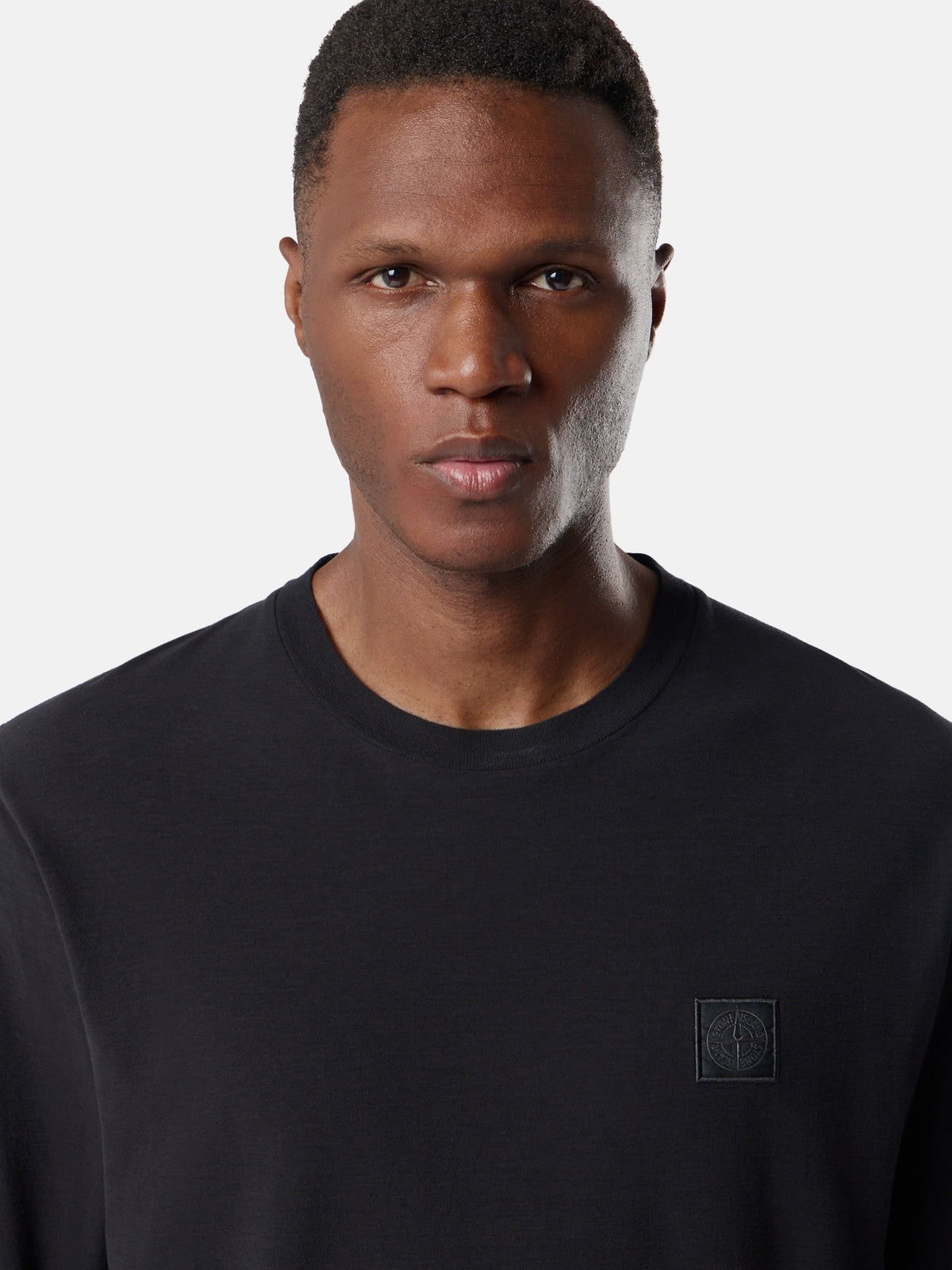 Stone Island Slim-Fit Long-Sleeve T-Shirt with Tonal Compass Logo Patch 2100036