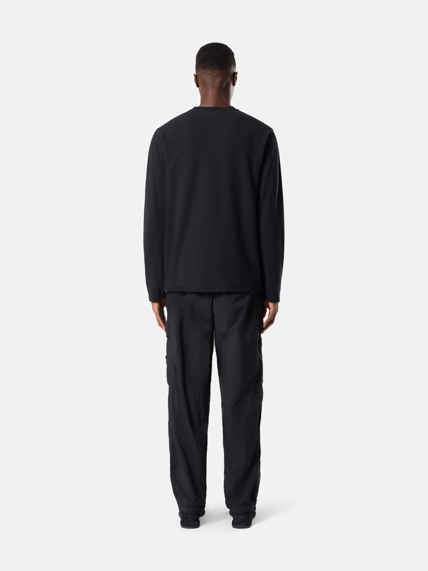 Stone Island Slim-Fit Long-Sleeve T-Shirt with Tonal Compass Logo Patch 2100036