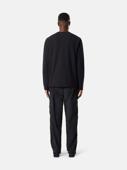 Stone Island Slim-Fit Long-Sleeve T-Shirt with Tonal Compass Logo Patch 2100036