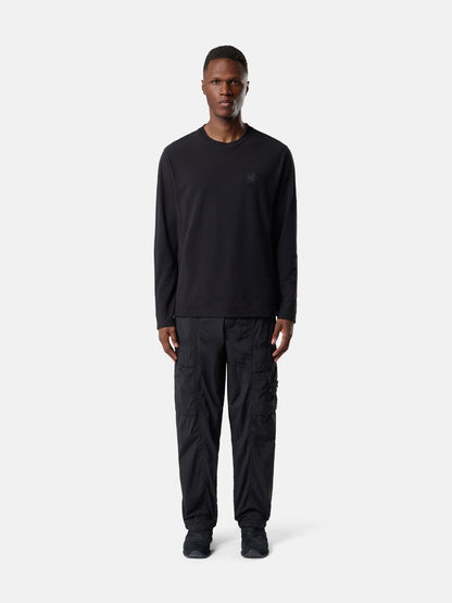Stone Island Slim-Fit Long-Sleeve T-Shirt with Tonal Compass Logo Patch 2100036