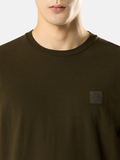Stone Island Slim-Fit Long-Sleeve T-Shirt with Tonal Compass Logo Patch 2100036