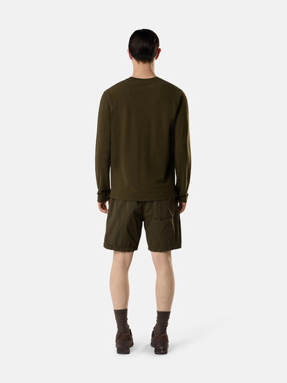 Stone Island Slim-Fit Long-Sleeve T-Shirt with Tonal Compass Logo Patch 2100036