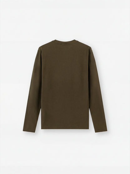 Stone Island Slim-Fit Long-Sleeve T-Shirt with Tonal Compass Logo Patch 2100036
