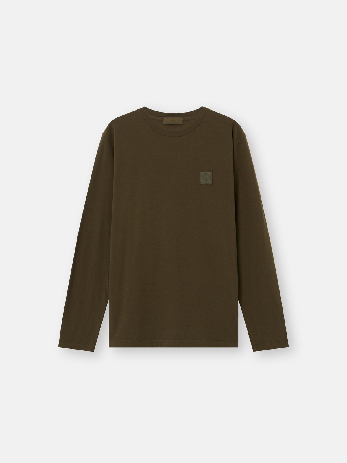 Stone Island Slim-Fit Long-Sleeve T-Shirt with Tonal Compass Logo Patch 2100036