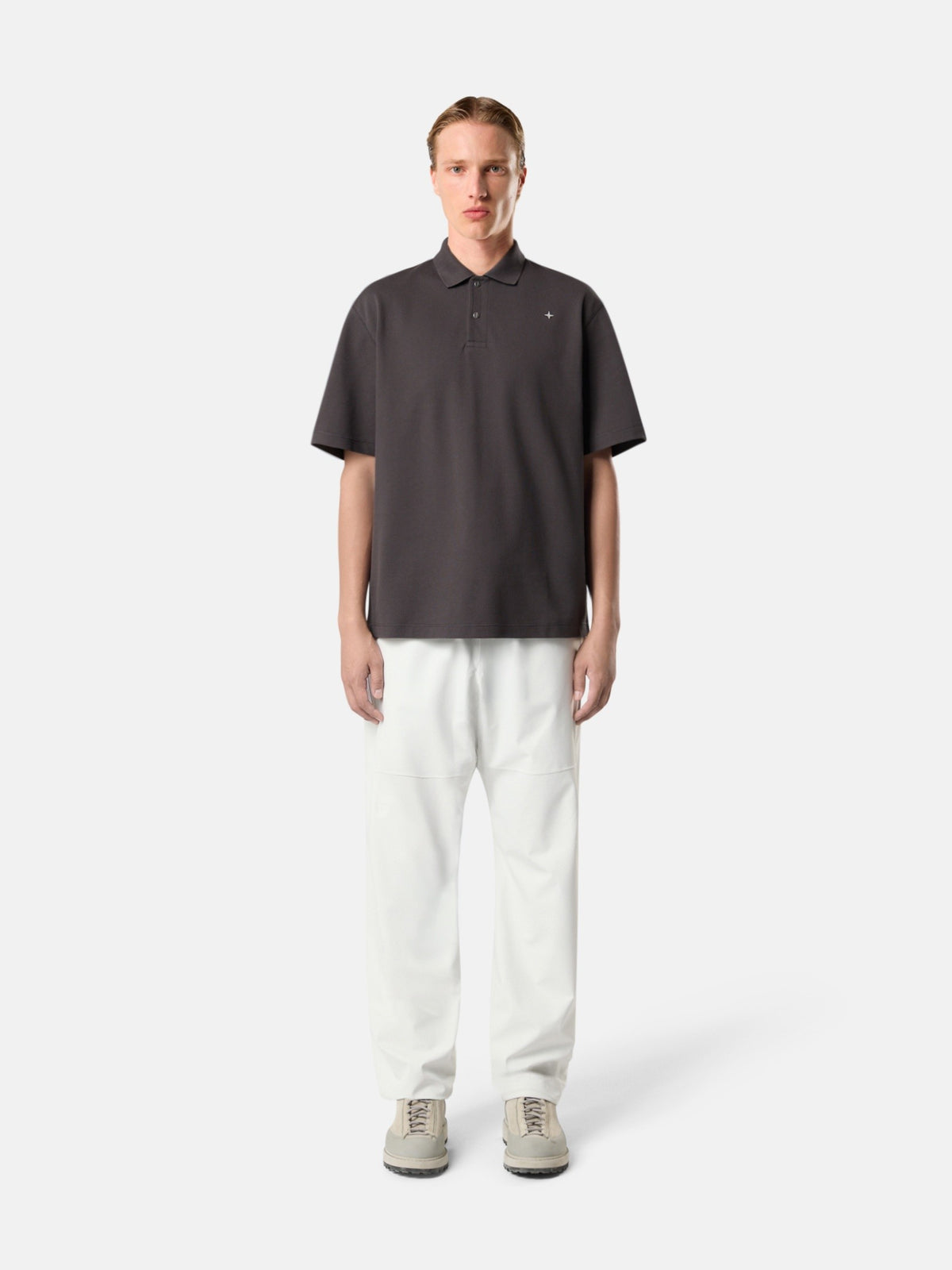 Stone Island Regular-Fit Polo Shirt with Two-Snap Placket 2200004
